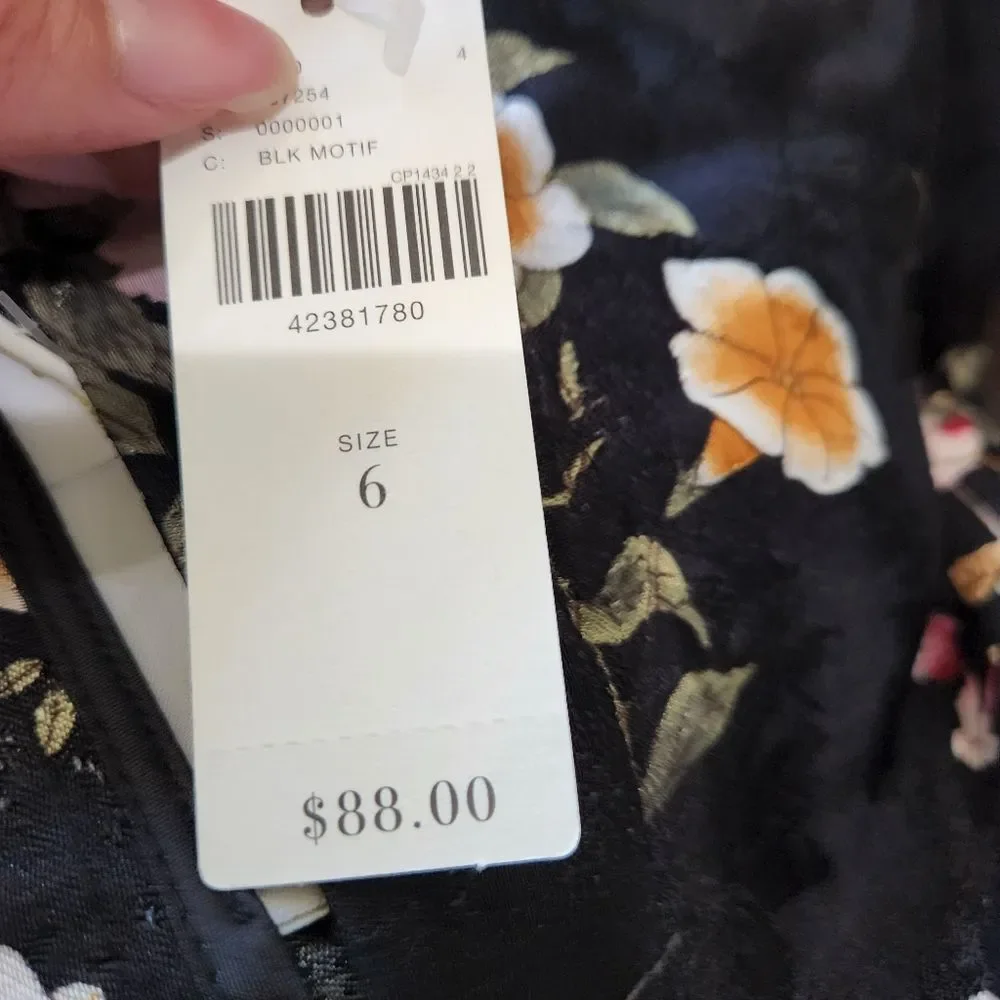 NWT Anthropologie floral silk skirt - Picture 6 of 6